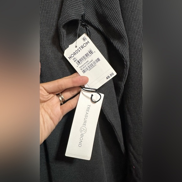 NWT Treasure & Bond Gray Long Sleeve Henley Thermal Size XXXL - Picture 3 of 6